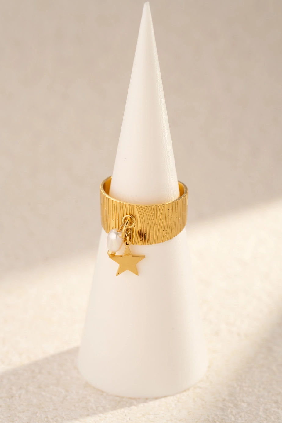Adjustable Star Ring in Stainless Steel Minimalist Charm