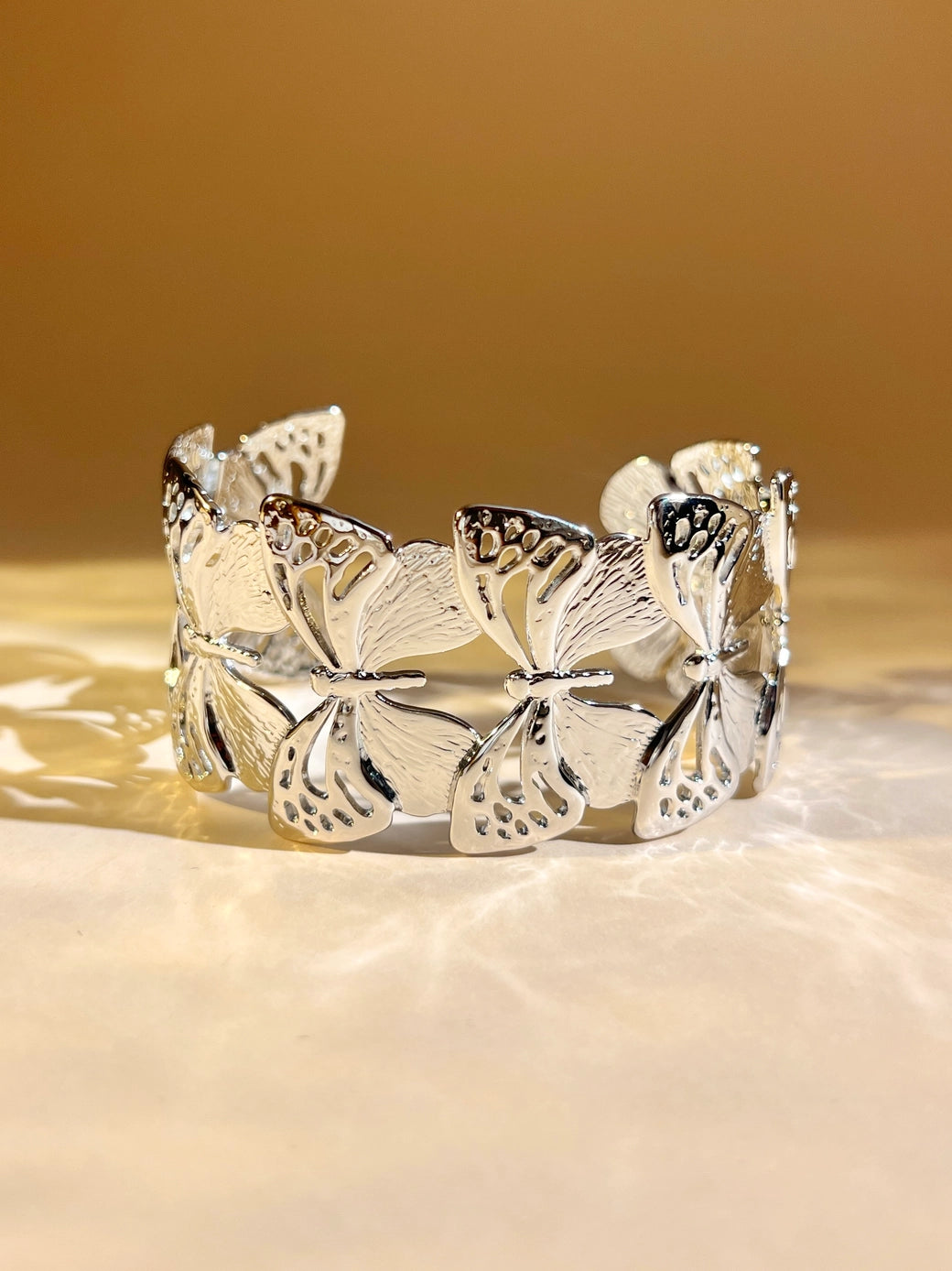 Butterfly Bangle Bracelet – Stainless Steel