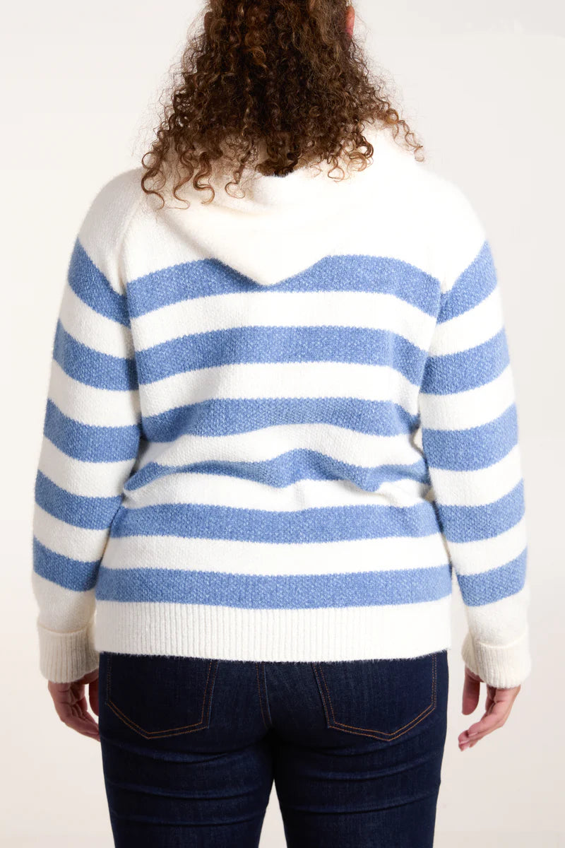 Coast Blue Stripe Hoodie