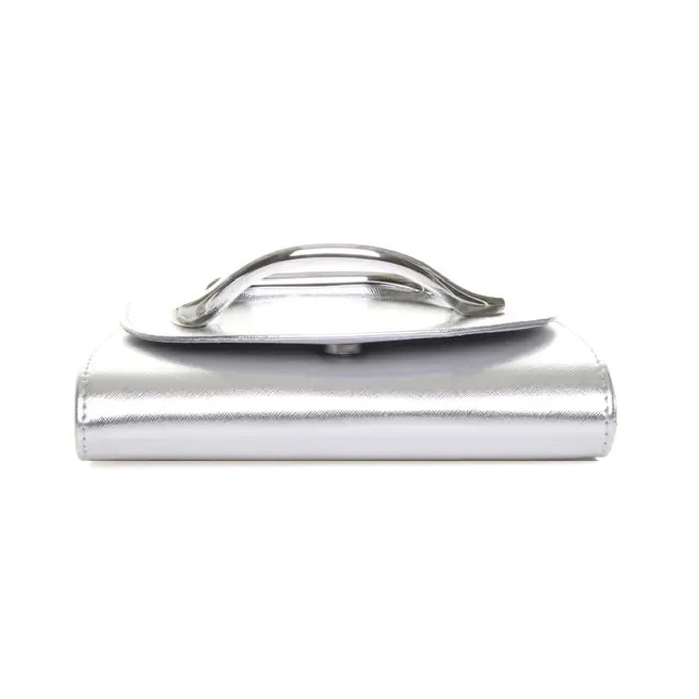 Trapezoid Shape Pu Clutch Bag with Metal Hardware In Four Colours