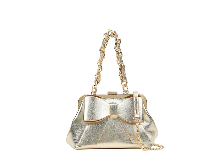Ella Bow Bag Gold