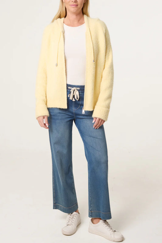 Zip Up Cosy Hoodie Yellow