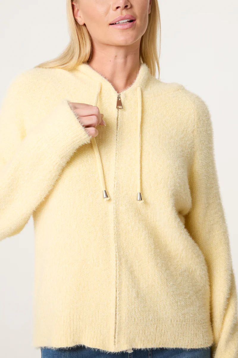 Zip Up Cosy Hoodie Yellow