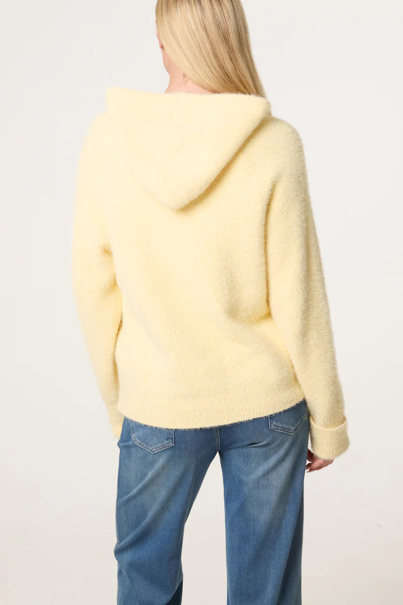 Zip Up Cosy Hoodie Yellow