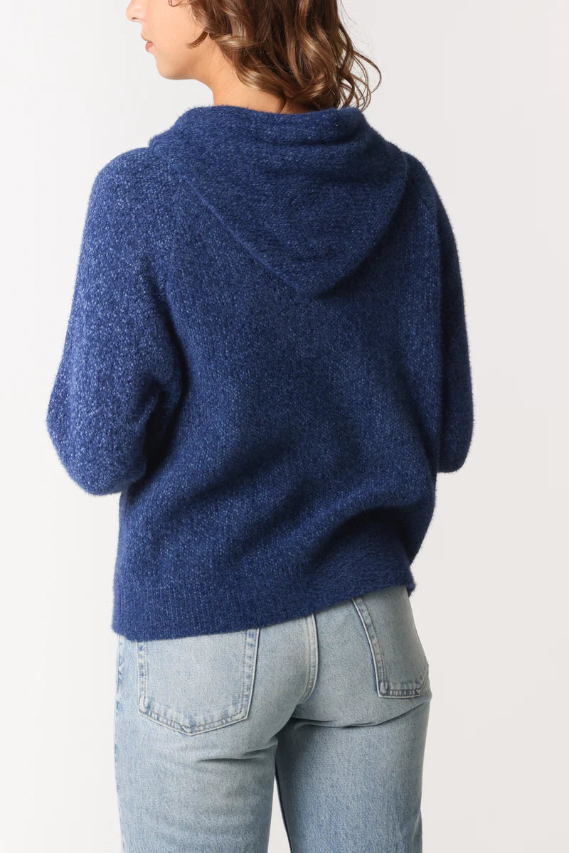 Zip Up Super Soft Cosy Hoodie Navy