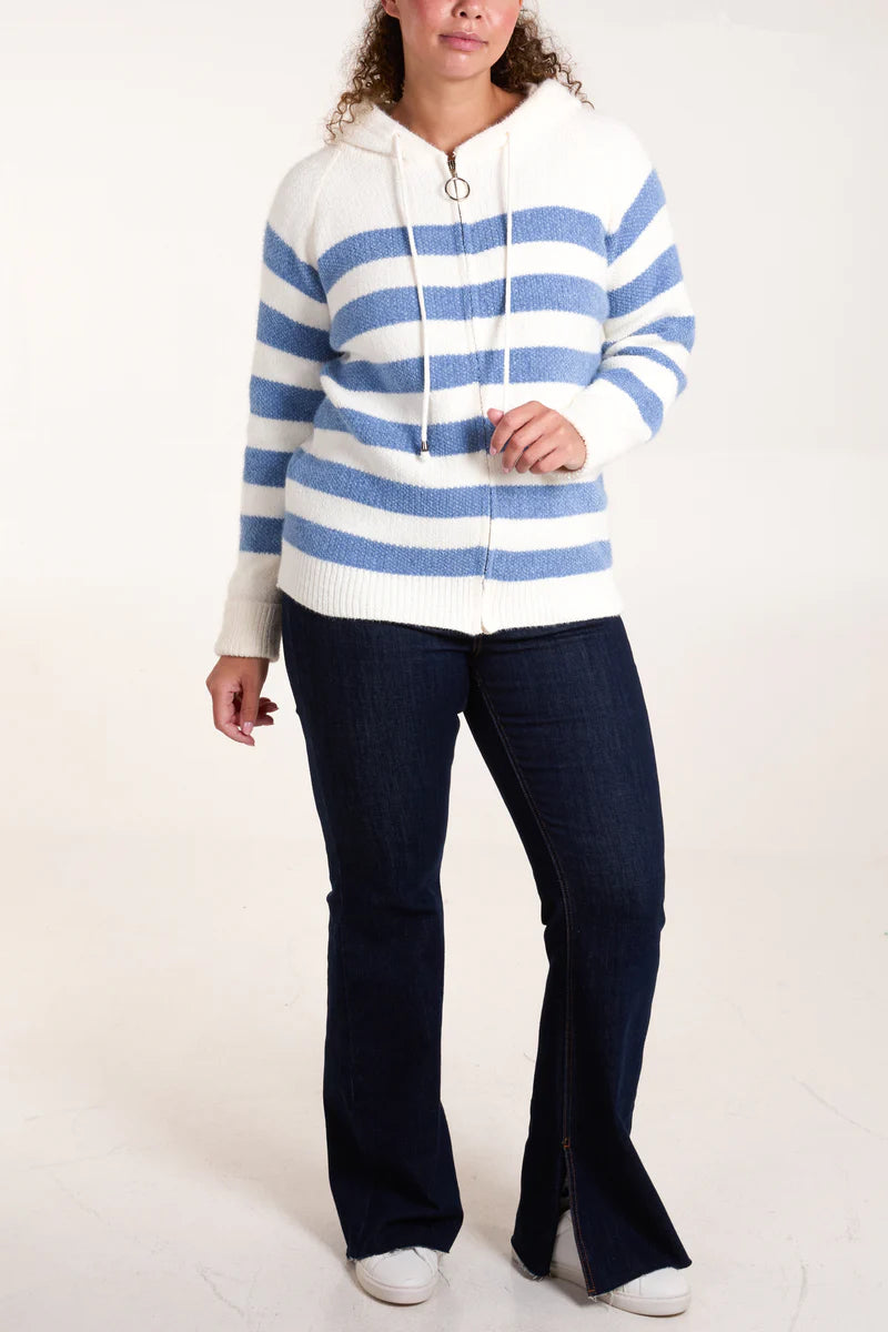 Coast Blue  Stripe Hoodie