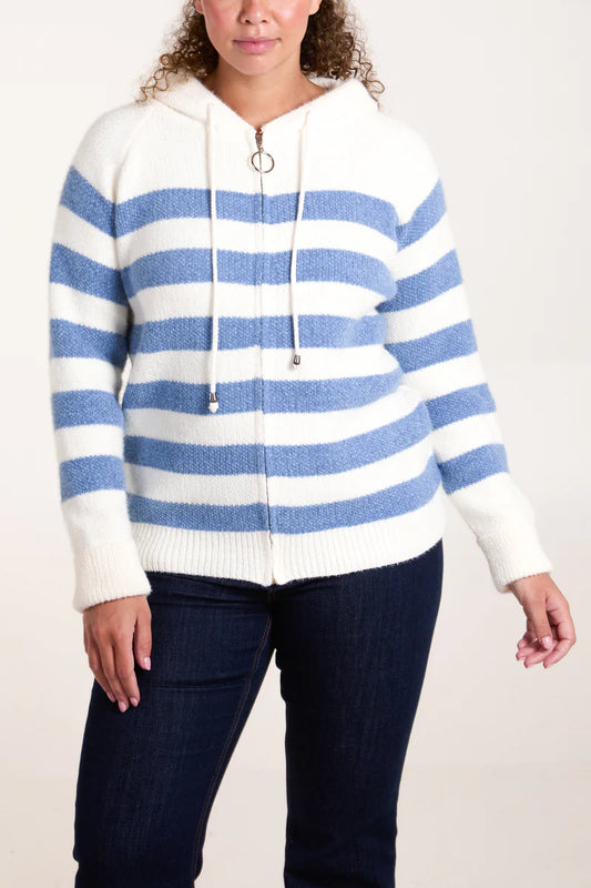 Coast Blue  Stripe Hoodie