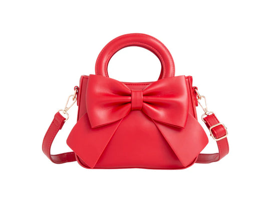 GiGi Bow Hand/Crossbody Bag Cherry Red