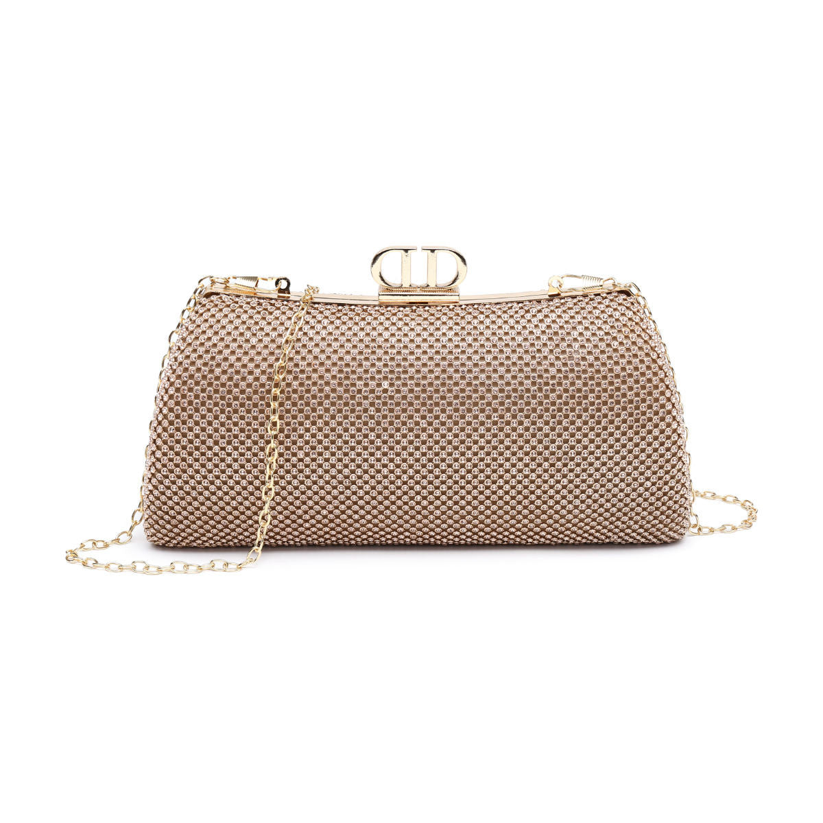 Double Side Diamante Bag With Double D Clasp