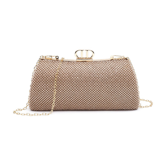 Double Side Diamante Bag With Double D Clasp