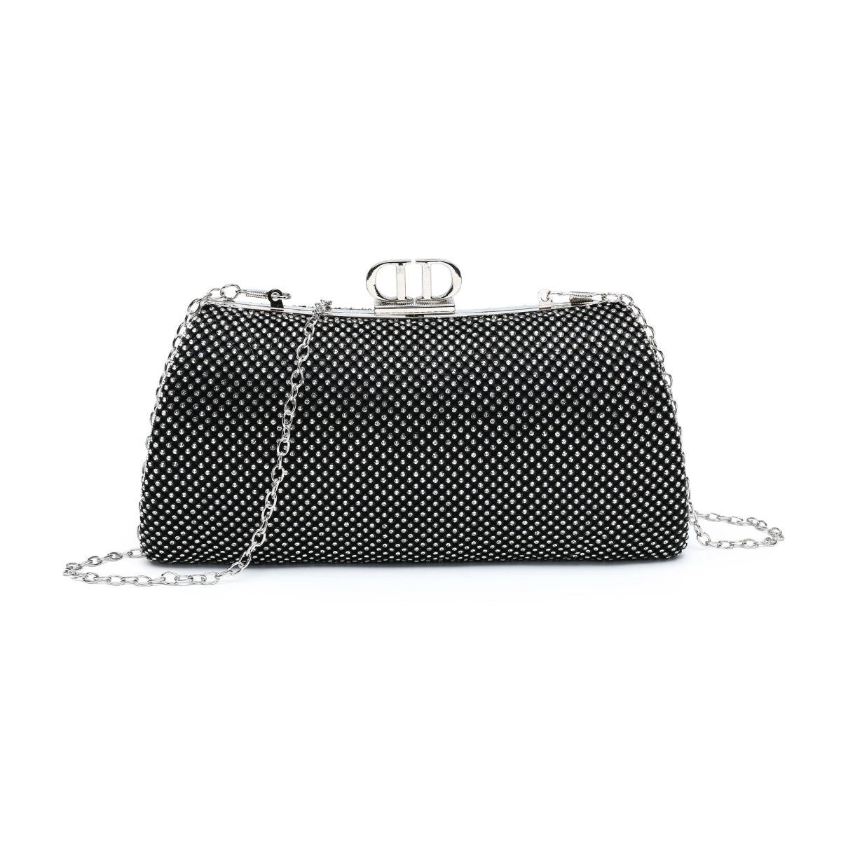 Double Side Diamante Bag With Double D Clasp